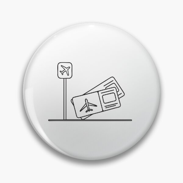 Item preview, A ticket curled beside a boarding gate sign designed and sold by rasagamastore.