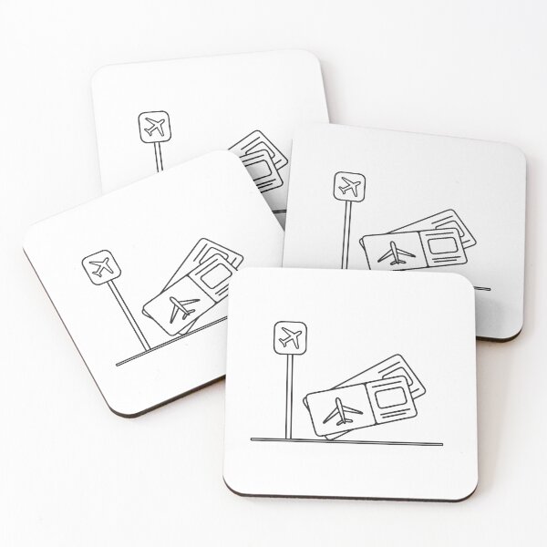 Item preview, A ticket curled beside a boarding gate sign designed and sold by rasagamastore.