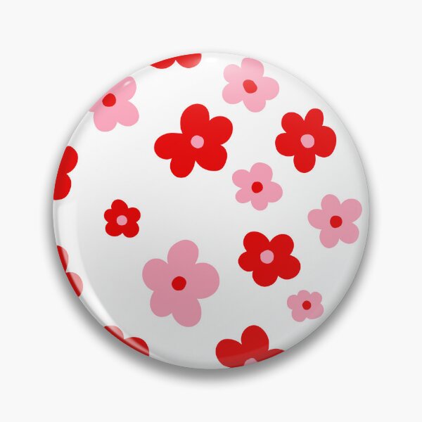 Item preview, Red & Pink Retro Daisy Pattern designed and sold by Meenova Art.
