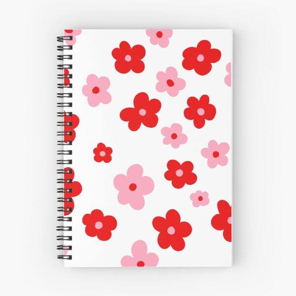 Item preview, Red & Pink Retro Daisy Pattern designed and sold by Meenova Art.