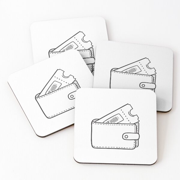 Item preview, A ticket sticking out of a wallet on a counter designed and sold by rasagamastore.