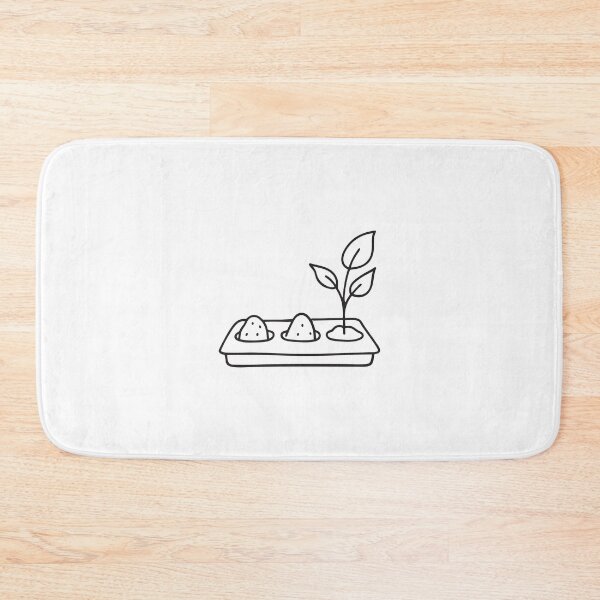 Item preview, A tickseed sprouting beside scattered soil on a tray designed and sold by rasagamastore.