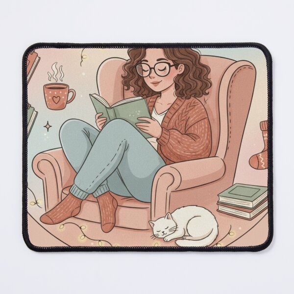 Item preview, Just One More Chapter Cozy Book Lover Reading Art designed and sold by anandsiva2703.