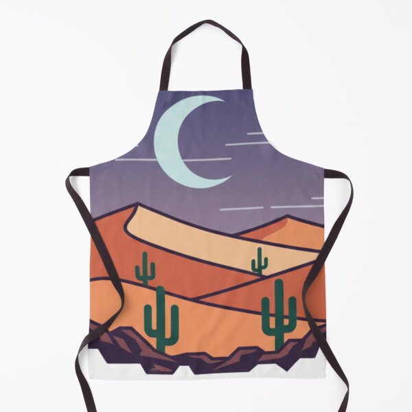 Item preview, Desert Moon Cactus Landscape Print designed and sold by 0606PM.