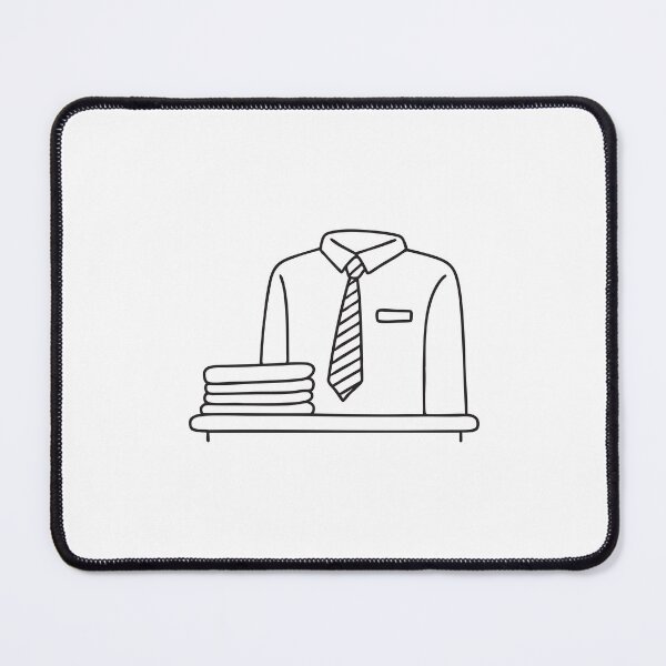 Item preview, A tie draped over a chair beside a folded shirt designed and sold by rasagamastore.