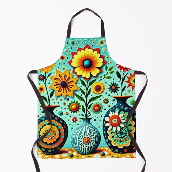 Item preview, Whimsical Flowers in Decorative Vases designed and sold by Beyond The Canvas.