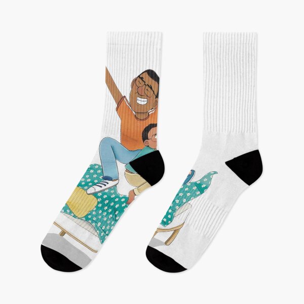 Item preview, Happy Family Jumping Energetically on the Bed Together at Home designed and sold by Splurtifumi.