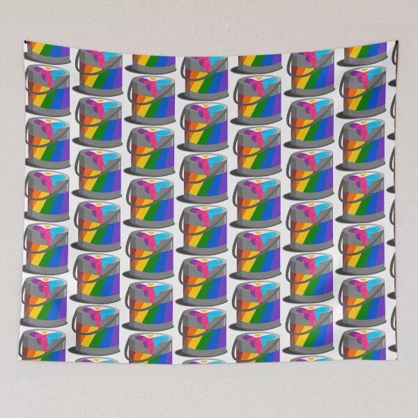 Item preview, Proud Paint Polyamory Flag in a Bucket designed and sold by HarveyHandcraftsandDesigns.