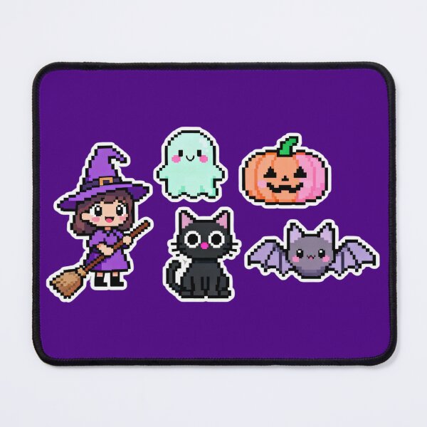 Item preview, Cute Pixel Halloween Kawaii Characters designed and sold by MuseAI.
