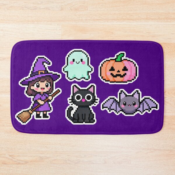 Item preview, Cute Pixel Halloween Kawaii Characters designed and sold by MuseAI.