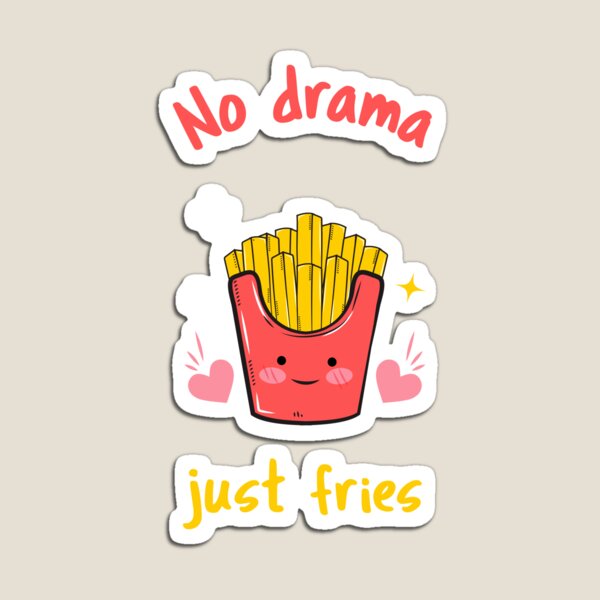 Item preview, No Drama, Just Fries – Cute Kawaii Fries Design for Food and Snack Lovers designed and sold by Ani-24.