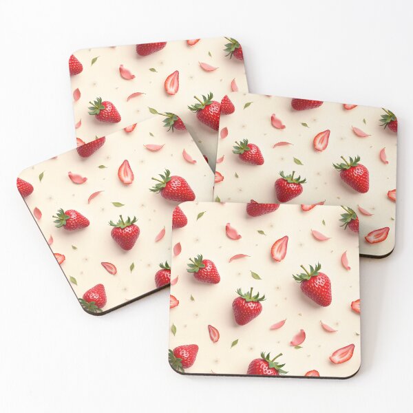 Item preview, Pretty Strawberries  Seamless Pattern  designed and sold by BDLdesigns.
