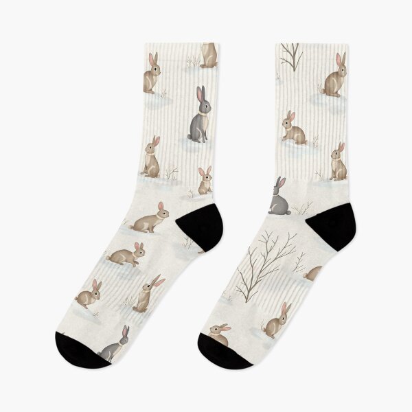Item preview, Cute Bunny Rabbits out playing in the snow designed and sold by BDLdesigns.