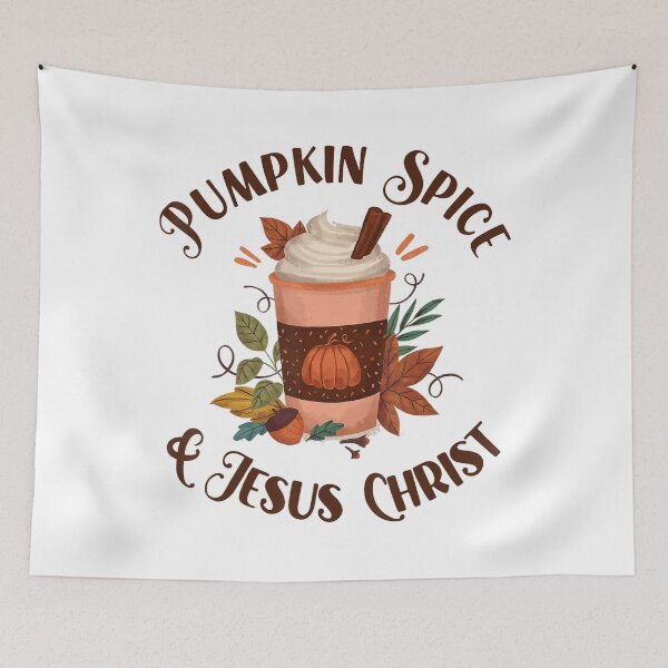 Item preview, Retro Funny Vintage and Christmas Spice Classic Pumpkin Jesus Christ designed and sold by JamieFmorriSS.