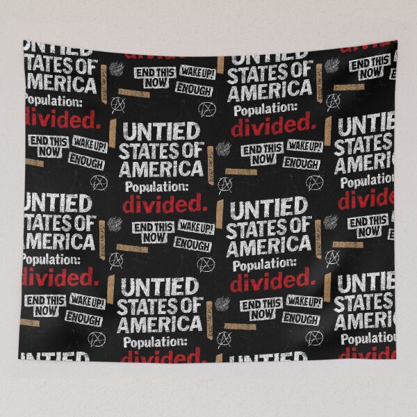Item preview, Graphic Protest Against National Division with Striking Wordplay designed and sold by SplashTastic.