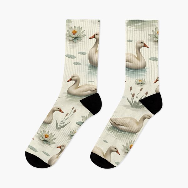 Item preview, Ducks Swimming in a Pond with Water Lilies designed and sold by BDLdesigns.