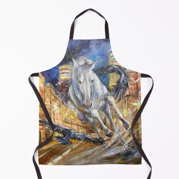 Item preview, A running horse among city high-rises. designed and sold by Elena Reutova.