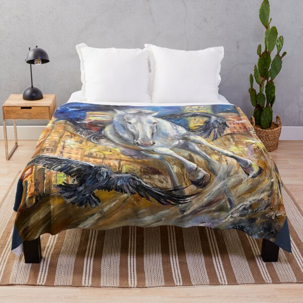 Item preview, A running horse among city high-rises. designed and sold by Elena Reutova.