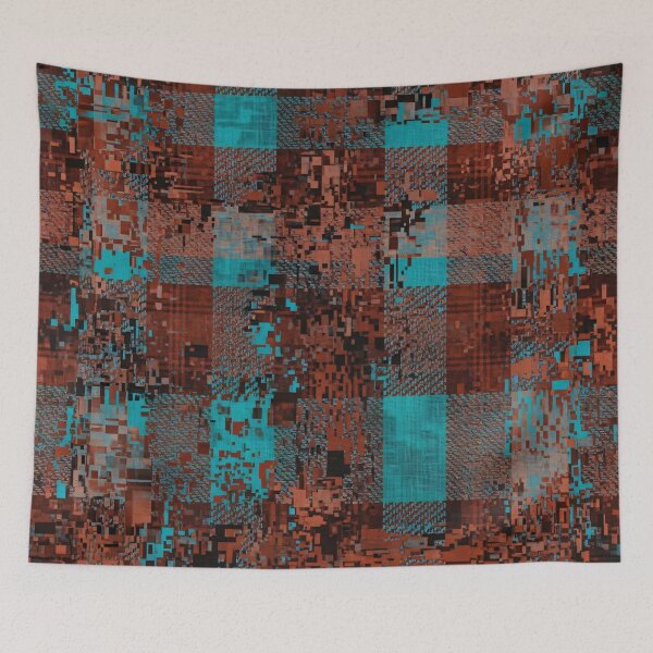 Item preview, Cyber Tartan designed and sold by Kaleidoscope Print.