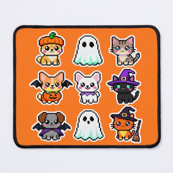 Item preview, Cute Pixel Halloween Pet Costume Characters designed and sold by MuseAI.