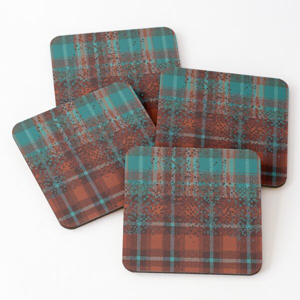 Item preview, Pixel Tartan Fade designed and sold by Kaleidoscope Print.