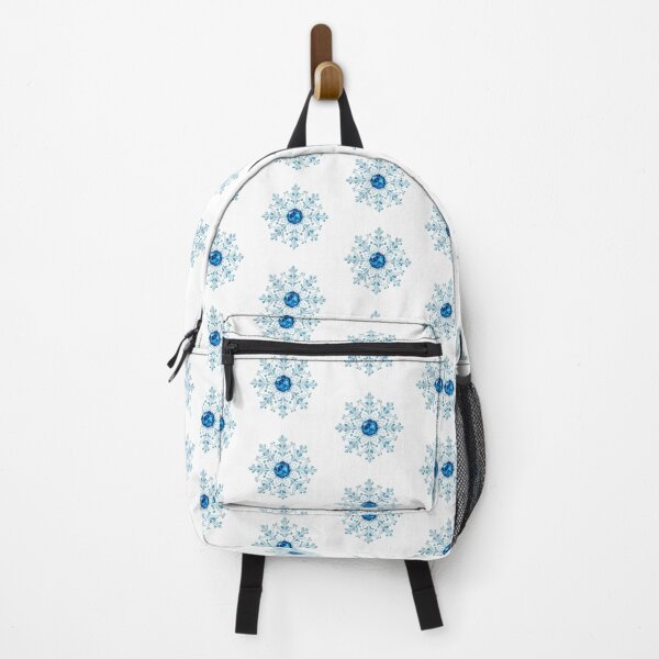 Item preview, Ethereal Crystal Snowflake with Blue Gem Core – Magical Winter Jewel Art designed and sold by PixelVibe782.