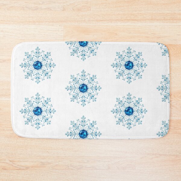 Item preview, Ethereal Crystal Snowflake with Blue Gem Core – Magical Winter Jewel Art designed and sold by PixelVibe782.