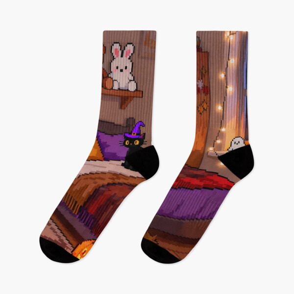 Item preview, Cozy Retro Gamer Halloween Pixel Art designed and sold by MuseAI.