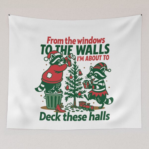 Item preview, From The Windows To The Walls I'm About To - Funny Christmas designed and sold by JUSchallerArt.