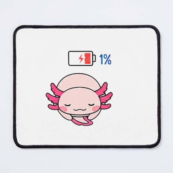 Item preview, Axolotl Battery 1% Low Energy designed and sold by bindusingla.