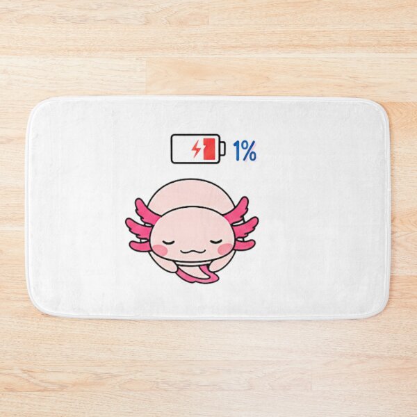 Item preview, Axolotl Battery 1% Low Energy designed and sold by bindusingla.