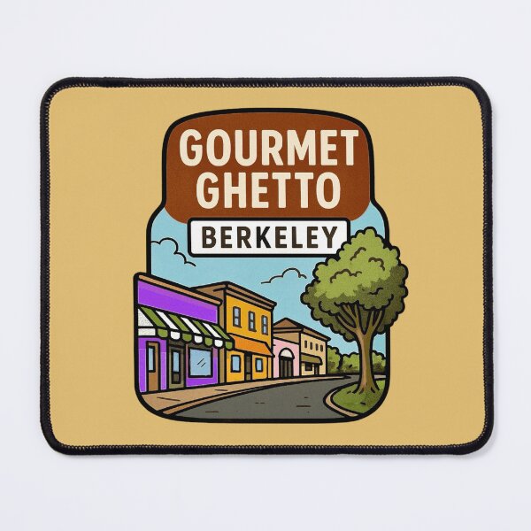 Item preview, Gourmet Ghetto Berkeley / Shattuck Avenue Foodie District designed and sold by Myra365Art.
