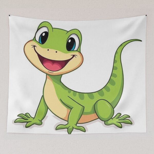 Item preview, A cartoon-style lizard designed and sold by AnuNP.