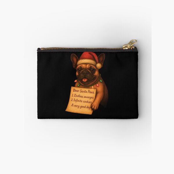 Item preview, Funny French Bulldog Christmas Wish List designed and sold by Morna123.