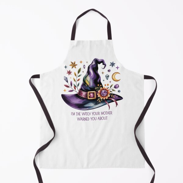 Item preview, I'm the Witch Your Mother Warned You About - Purple Witch Hat Art designed and sold by Random Candy Studio.