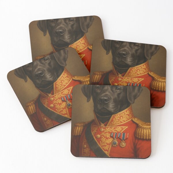 Item preview, Noble General Labrador – Victorian dog portrait in royal uniform designed and sold by Bernd Friese.