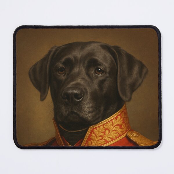 Item preview, Noble General Labrador – Victorian dog portrait in royal uniform designed and sold by Bernd Friese.