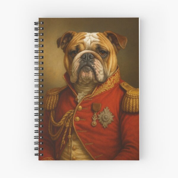 Item preview, Majestic Bulldog General – Classic dog portrait in royal uniform designed and sold by Bernd Friese.