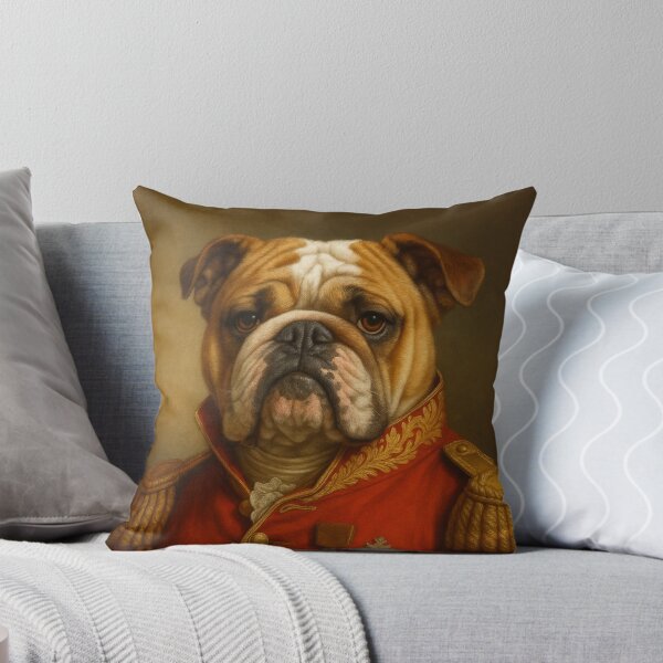 Item preview, Majestic Bulldog General – Classic dog portrait in royal uniform designed and sold by Bernd Friese.