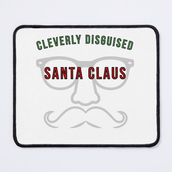 Item preview, Cleverly Disguised Santa Claus-Light fabric designed and sold by FunFictionStories.