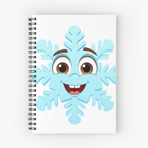 Item preview, Cute Smiling Snowflake Character – Cheerful Winter Cartoon Art designed and sold by PixelVibe782.