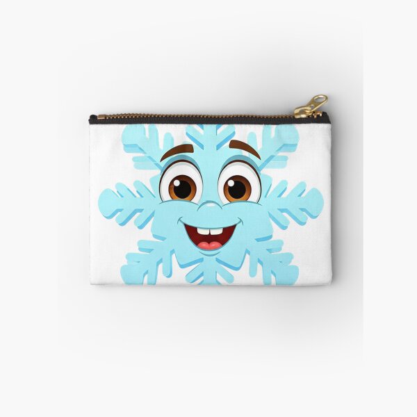 Item preview, Cute Smiling Snowflake Character – Cheerful Winter Cartoon Art designed and sold by PixelVibe782.