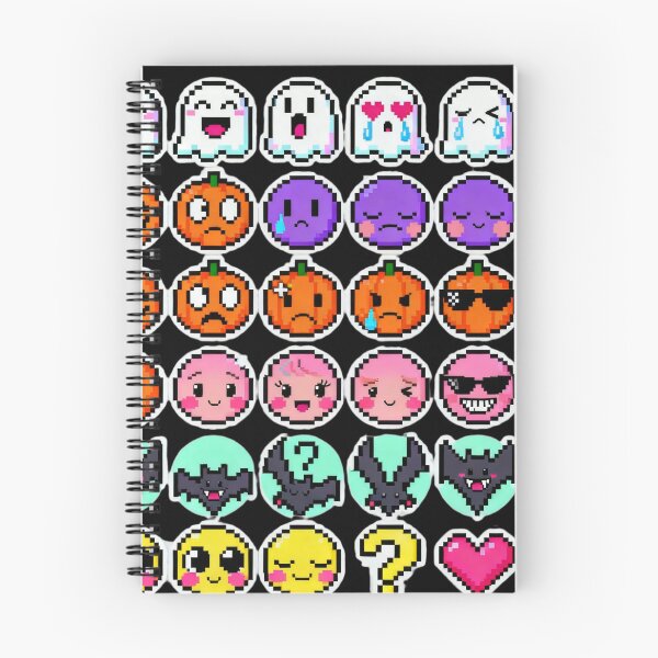 Item preview, Cute Pixel Halloween Emoji Sticker Pack designed and sold by MuseAI.