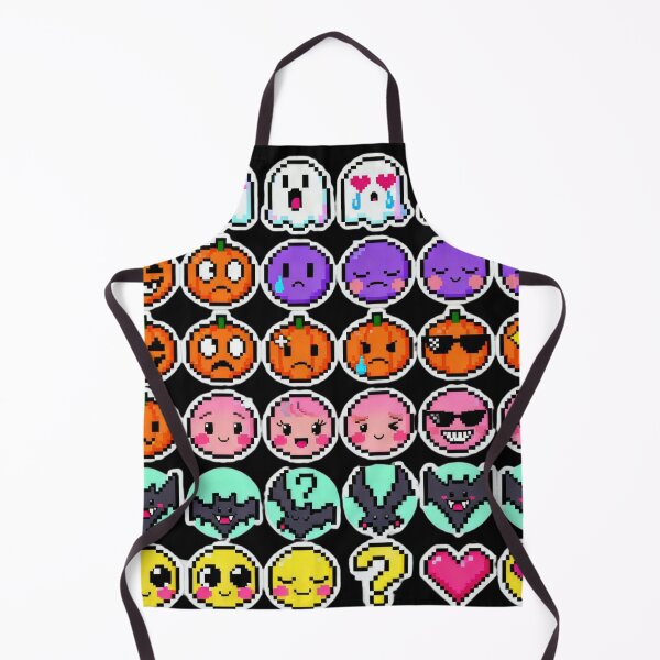 Item preview, Cute Pixel Halloween Emoji Sticker Pack designed and sold by MuseAI.