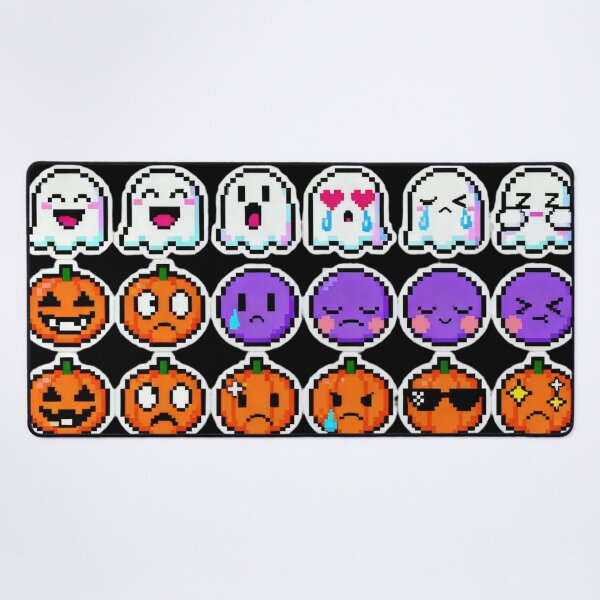 Item preview, Cute Pixel Halloween Emoji Sticker Pack designed and sold by MuseAI.