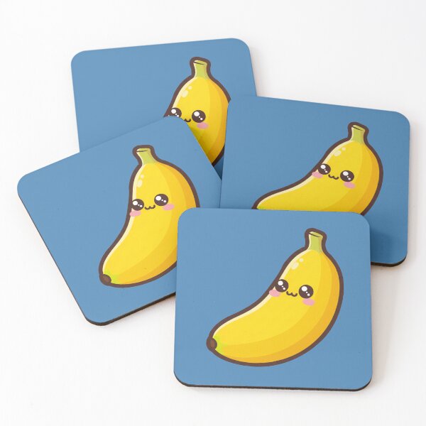 Item preview, Happy Banana – Cute Kawaii Fruit Illustration designed and sold by OOStudio.