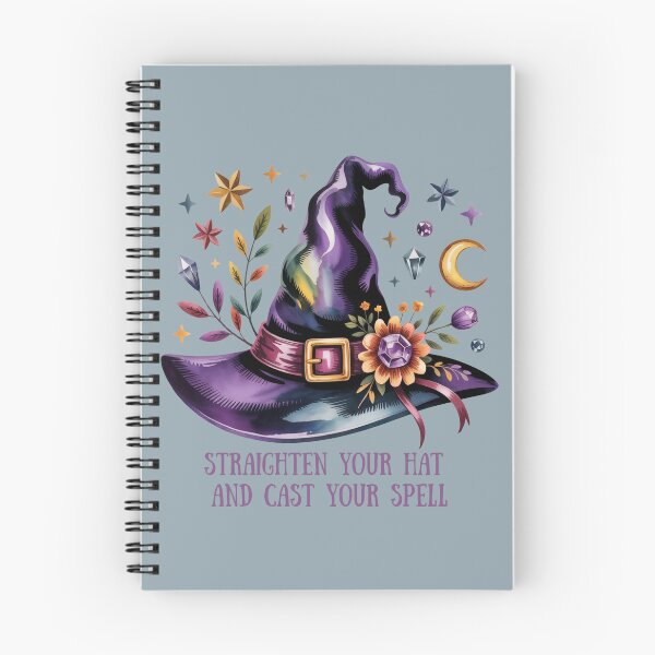 Item preview, Straighten Your Hat and Cast Your Spell - Purple Witch Hat Art designed and sold by Random Candy Studio.