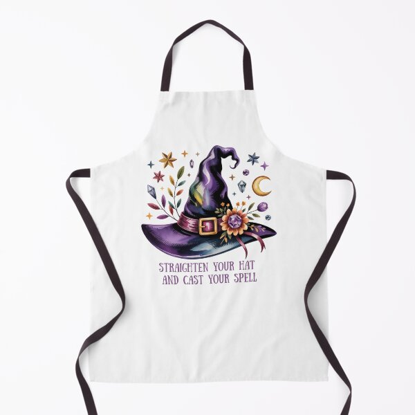 Item preview, Straighten Your Hat and Cast Your Spell - Purple Witch Hat Art designed and sold by Random Candy Studio.
