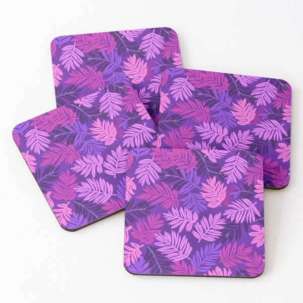 Item preview, Pretty Bright Purple Leaves Camouflage  Pattern designed and sold by BDLdesigns.