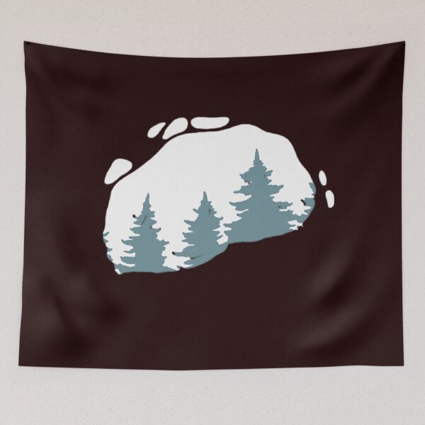 Item preview, Bear Paw Forest Silhouette – Minimal Nature Adventure Design designed and sold by IndianShopper.